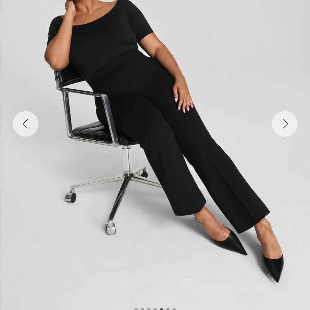 SPANX smooth perfect fit ponte flare pant -  classic black